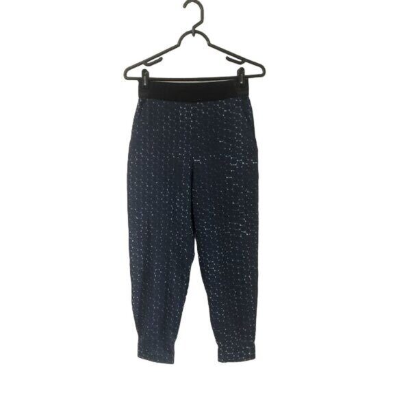 Jonathan Simkhai Womens Blue Graphic Print Cropped Jogger Pants Size XSmall